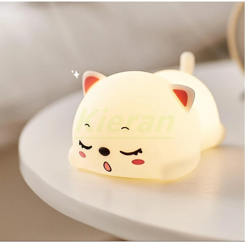 Cute Cat Design: Our night light features a lovable cat character that's sure to delight your child - Serene Nest