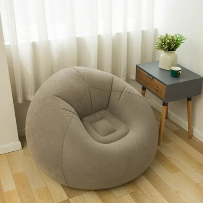 Large Lazy Inflatable Sofa Chair – Comfortable PVC Lounger for Living Room & Tatami Seating - Serene Nest