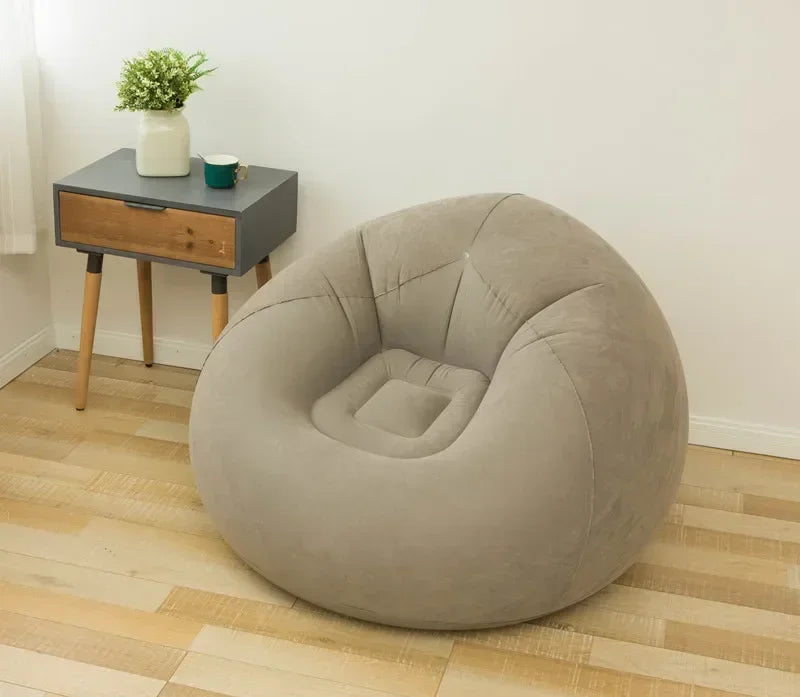 Large Lazy Inflatable Sofa Chair – Comfortable PVC Lounger for Living Room & Tatami Seating - Serene Nest