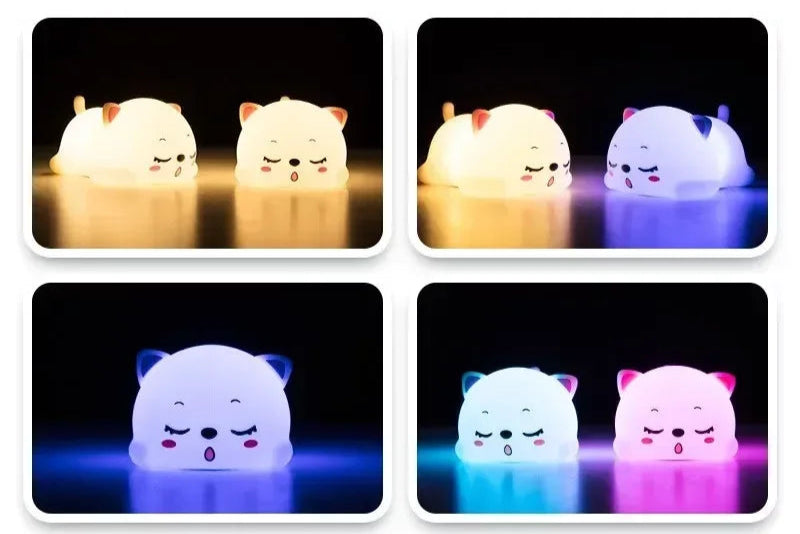 Cute Cat Design: Our night light features a lovable cat character that's sure to delight your child - Serene Nest