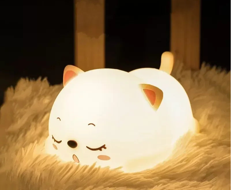 Cute Cat Design: Our night light features a lovable cat character that's sure to delight your child - Serene Nest