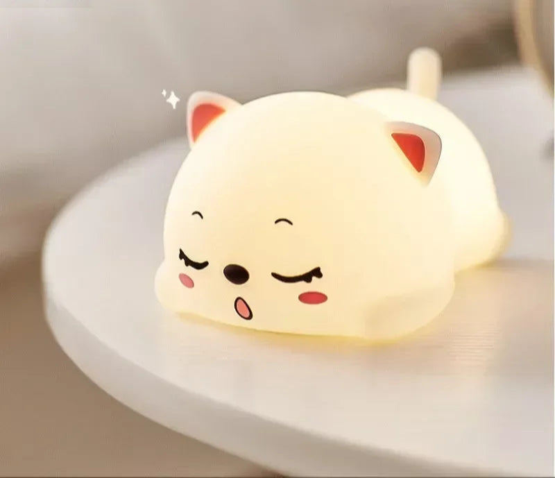 Cute Cat Design: Our night light features a lovable cat character that's sure to delight your child - Serene Nest