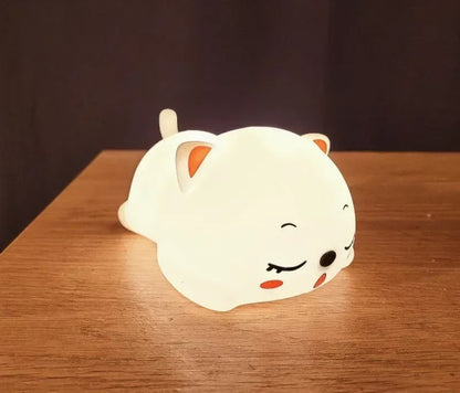 Cute Cat Design: Our night light features a lovable cat character that's sure to delight your child - Serene Nest