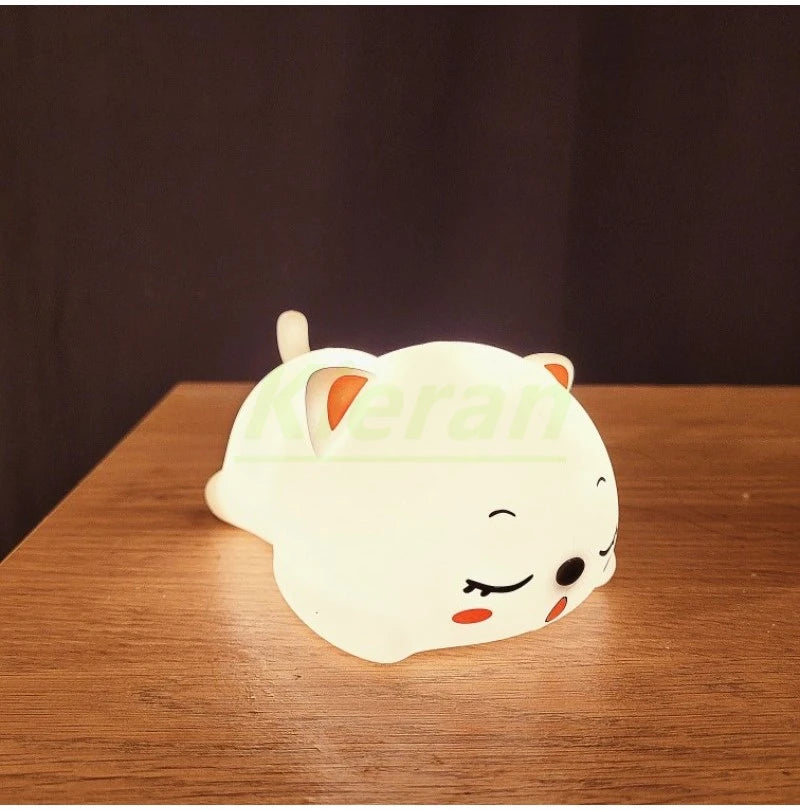 Cute Cat Design: Our night light features a lovable cat character that's sure to delight your child - Serene Nest