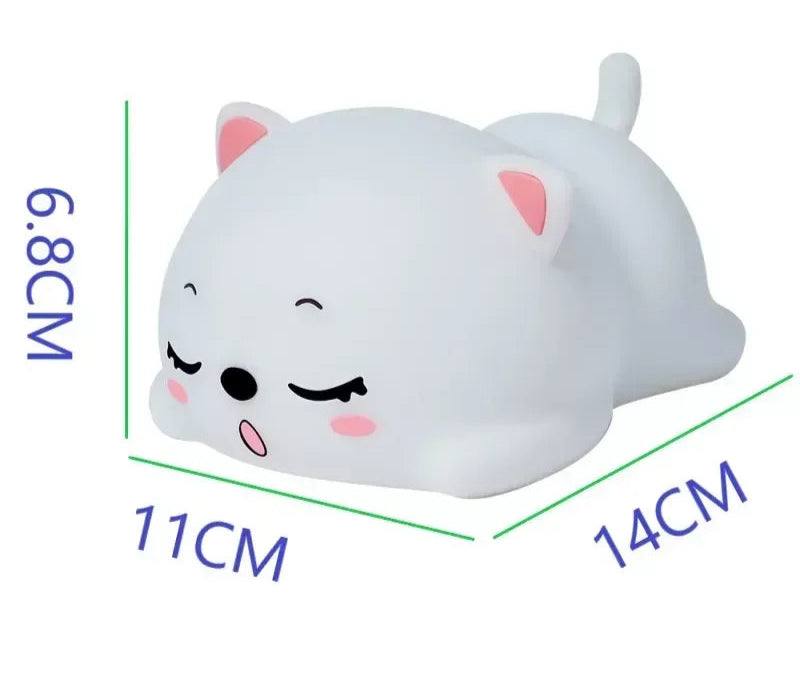 Cute Cat Design: Our night light features a lovable cat character that's sure to delight your child - Serene Nest