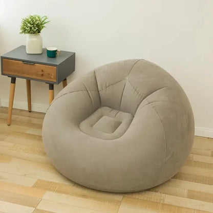 Large Lazy Inflatable Sofa Chair – Comfortable PVC Lounger for Living Room & Tatami Seating - Serene Nest