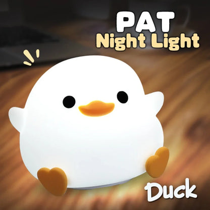 Duck Night Light: Cute LED Silicone Lamp for Kids - Serene Nest