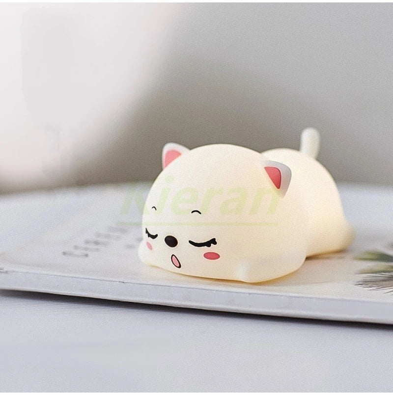 Cute Cat Design: Our night light features a lovable cat character that's sure to delight your child - Serene Nest